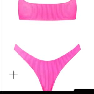 Triangl Neon pink swimsuit